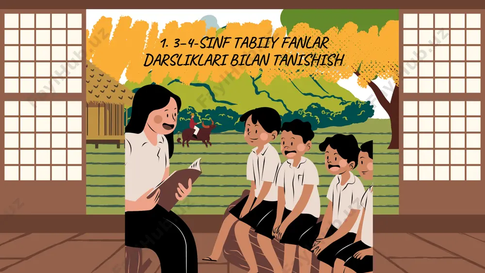 muhim omil hisoblanadi. xulosa foydalanilgan adabiyotlarfoydalanilgan adabiyotlar 1. o‘zbekiston respublikasi xalq ta’limi vazirligi. **3–4- sinf tabiiy fanlar darsliklari**, toshkent: “o‘qituvchi” nashriyoti. 2. karimova m., jo‘rayev a. **boshlang‘ich ta’limda tabiiy fanlarni o‘qitish metodikasi**, toshkent: tdpu, 2022. 3. tursunova g. **didaktik materiallar to‘plami: tabiiy fanlar**, samarqand: zarafshon, 2021. 4. unesco. **environmental education for primary schools**, paris: unesco publishing, 2019. etiboringiz uchun rahmat