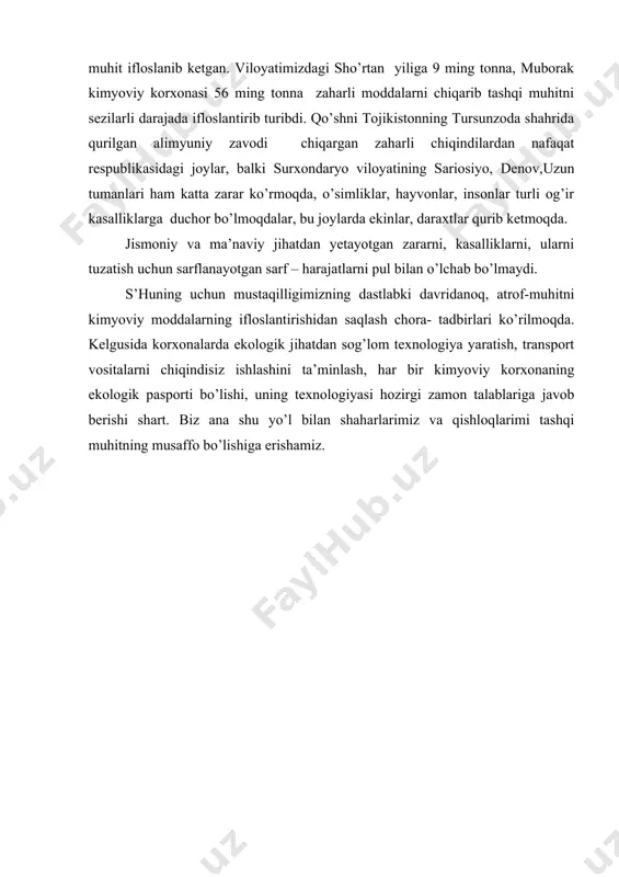 kimyoviy moddalarning tashqi muhitga ta’siri. - Page 5