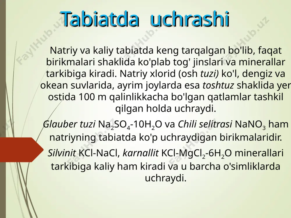 "natriy va kaliyning xossalari" - Page 3