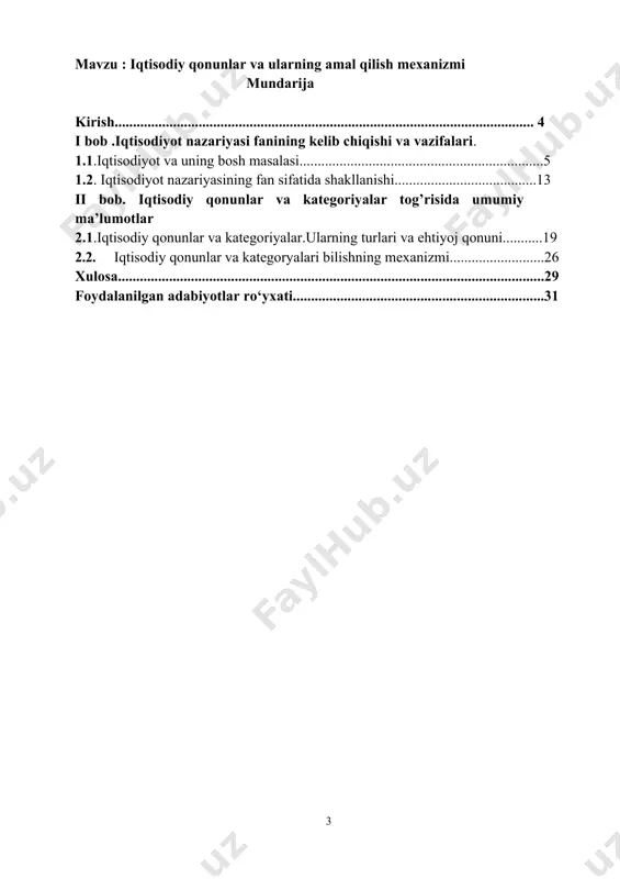 da soliq yukini kamaytirishga qaratilgan oqilona soliq siyosati iqtisodiyotdagi tarkibiy o’zgarishlarga, xo’jalik yurituvchi sub’ektlarning ishbilarmonlik faolligi va moliyaviy barqarorligini yuksaltirishga xizmat qilmoqda. xususan, 2011 yilda soliq yuki, 1991 yil bilan solishtirganda, yalpi ichki mahsulotga nisbatan qariyb 2 barobar kamayib, 41,2 foizdan 22 foizga tushganini qayd etish zarur. 2011 yilda mikrofirma va kichik korxonalar uchun yagona soliq to’lovi stavkasining 7 foizdan 6 foizga kamaytirilishi xo’jalik yurituvchi sub’ektlar investitsiya faoliyatining kengayishiga xizmat qildi. buning natijasida bo’shab qolgan qariyb 80 milliard 300 million so’m mablag’ni birinchi navbatda ishlab chiqarishni texnologik yangilash va zamonaviy texnikani joriy etishga yo’naltirish imkoni paydo bo’ldi”. kurs ishining maqsad va vazifalari.iqtisodiy qonunlar iqtisodiy hayotning eng jadal rivojlanayotgan sohalaridan biridir. iqtisodiy qonun aloqalar ko’p asrlik tarixga ega. yuz yillar davomida ular ko’proq tashqi savdo ko’rinishida bo’lib u axolini milliy iqtisodiyot butkul ta’minlay olmaydigan yoki umuman ishlab chiqarmaydigan maxsulotlar bilan ta’minlash masalalarini hal qilgan. iqtisodiy qonunlar unda ro’y berayotgan jarayonlar dunyodagi …