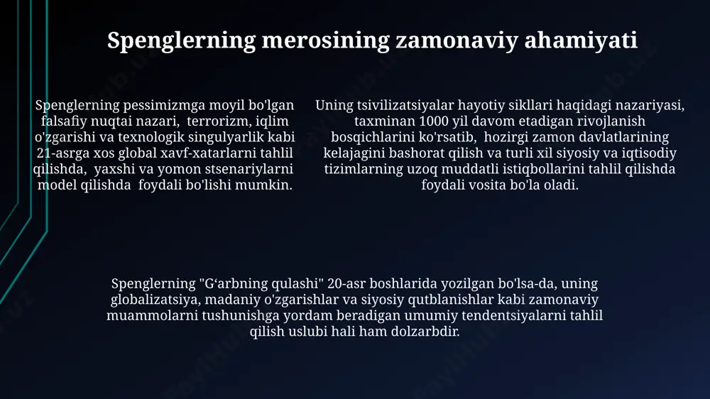 osvald shpengler "yevropa quyoshining sònishi" asari - Page 5