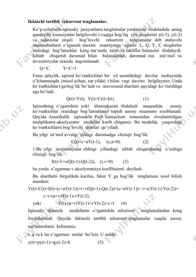 multplikator-akselyator modeli — DOCX
