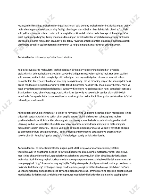 bo'lgan bu antioksidant tanaga ortiqcha miqdorda, ayniqsa meva va sabzavotlarga asoslangan parhez bilan qabul qilinishi mumkin, chunki u c va e antioksidantiga qaraganda ancha yuqori miqdorda mavjud. olma, qulupnay, uzum, shokolad va ayniqsa choy kabi mevalar ma'lum miqdordagi flavonoidlarni o'z ichiga oladi coenzyme q- coenzyme q, ayniqsa saraton va ayrim nevrologik kasalliklarga ijobiy ta'sir ko'rsatishi bilan uzoq vaqtdan beri kun tartibida bo'lib kelgan va muhim antioksidant hisoblanadi. u organizm tomonidan ishlab chiqariladi va uni dietadan olish mumkin. garchi u jigar, yurak va buyrak va baliq kabi go'sht mahsulotlarida mavjud bo'lsa-da, uni dietaga qo'shilishi uchun olingan koenzim q tabletkalari bilan tanaga kiritish yanada samaralidir.lycopen - lutein bilan bir xil oila a'zosi bo'lgan beta-karotin va likopen ko'plab mevalarga qizil rang beradigan moddadir. . bu yurak-qon tomir kasalliklari va saraton kasalligiga va immunitet tizimiga ijobiy ta'sir ko'rsatishi sababli uzoq vaqtdan beri kun tartibida. uning antioksidant xususiyatlari isbotlangan. u juda ko'p miqdorda, ayniqsa pomidorda …
