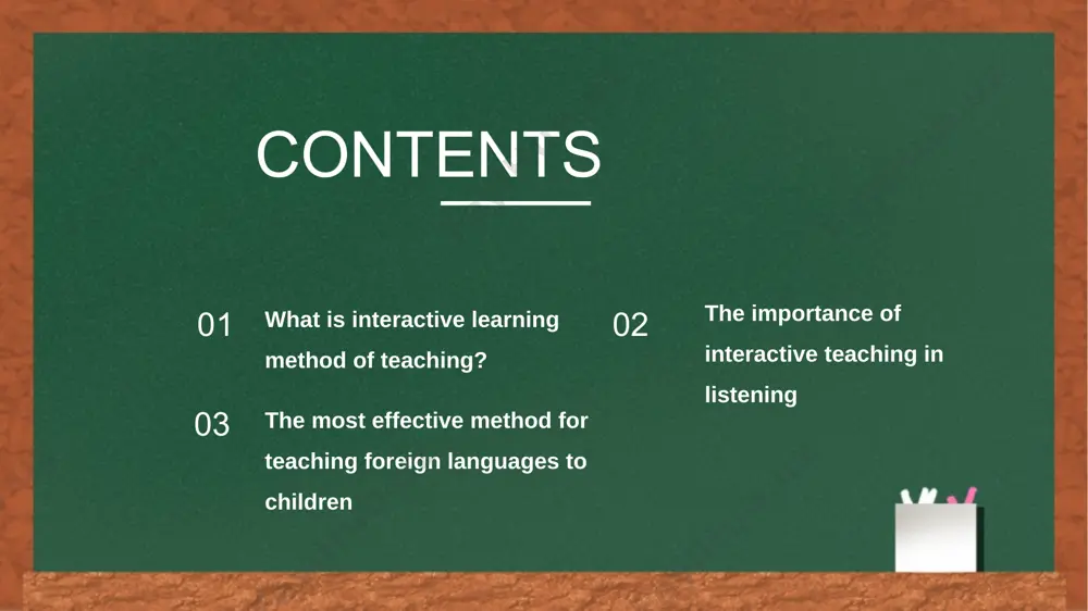 s are kept to a minimum vocabulary is taught in context audio-visual aids are used correct responses are positively reinforced immediately some characteristics of this method are: it was discovered that language was not acquired through a process of habit formation. emphasis is on the acquisition of patterns in common everyday dialogue. based on skinner’s behaviorism theory, it assumed that a human being can be trained using a system of reinforcement. 03 the most effective method for teaching foreign languages to children methods for teaching foreign languages to children learning through play is a proven method for the acquisition of a foreign language. for example, playing hide-and-seek with children can be a great way to teach them to count in that language. also, the use of educational technology gives excellent results in foreign language learning at an early age. interactive learning helps make the educational process more collaborative and gives …