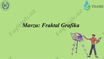 fraktal grafika — PPTX