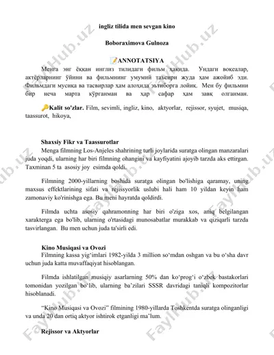 men sevgan kino — DOCX