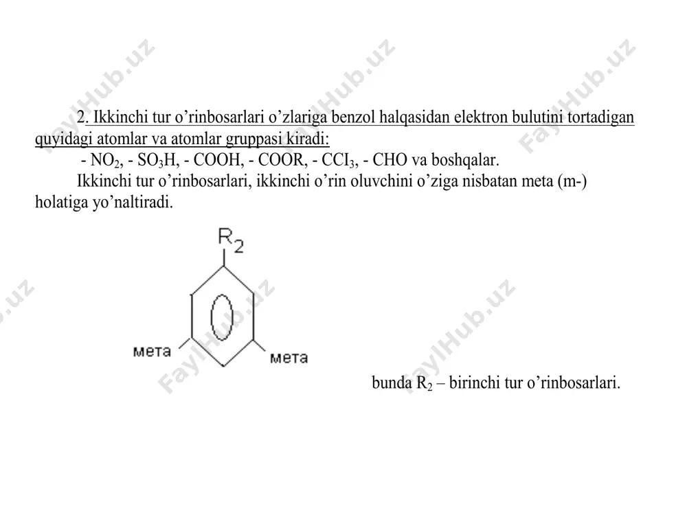 aromatik halqadagi yo'naltirish qoidalari - Page 5