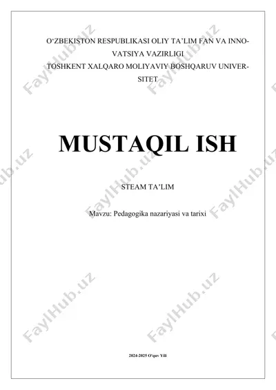 steam ta'lim — DOCX