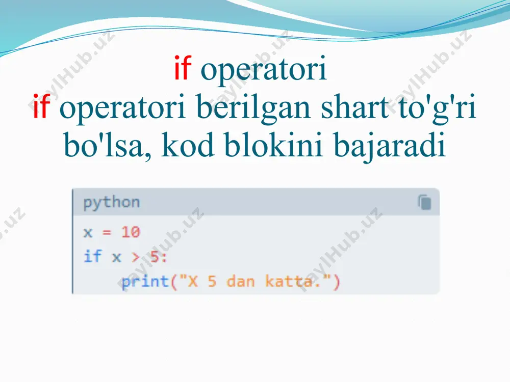 pythondagi shart va for operatorlari - Page 3