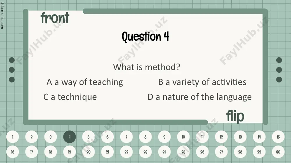 is a method. back flip 1 2 3 4 5 6 7 8 9 10 11 12 13 14 15 16 17 18 19 20 21 22 23 24 25 26 27 28 29 30 answer 8 8 tpr is a method. back flip 1 2 3 4 5 6 7 8 9 10 11 12 13 14 15 16 17 18 19 20 21 22 23 24 25 26 27 28 29 30 answer 9 9 silent way is a method. back flip 1 2 3 4 5 6 7 8 9 10 11 12 13 14 15 16 17 18 19 20 21 22 23 24 25 26 27 28 29 30 answer 10 10 dramatization, group discussion, brainstorming are techniques. back flip 1 2 3 4 5 6 7 8 9 10 11 12 13 14 15 16 17 18 19 20 21 22 23 24 25 …