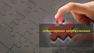 активларнинг қадрсизланиши — PPTX