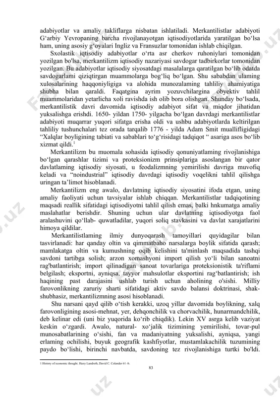 ektual mehnat mahsuli, yer, suv, yer osti boyliklari, korxonalar, xoʻjaliklar, aksiya va obligatsiyalar, pul mablagʻlari, transport vositalari, turar joy, isteʼmol tovarlari, mehnat qobiliyati, ishbilarmonlik mahorati, ilmiy kashfiyotlar, texnikaviy ixtirolar, sanʼat va adabiyot asarlari va boshqalar boʻlishi mumkin. xususiy mulk subʼyekti unga egalik qiluvchi kishilar, ayrim shaxslar va xonadon axli xisoblanadi. xususiy mulk mulkchilikning eng koʻhna shakli, bundan bir necha ming yillar oldin qabila, urugʻaymoklarning jamoa mulkidan oʻsib chiqqan jamoa mulki ayrim kishilar qoʻliga oʻtib xususiy mulkga aylangan. xususiy mulk anʼanaviy va bozor tizimida asosiy mulk hisoblangan. rejali iqgisodiy tizim xususiy mulkni yoʻqotib davlat mulkini oʻrnatgan, isteʼmolga xizmat qiluvchi mulkni, jumladan uyroʻzgor buyumlari va tomorqa xoʻjaligini shaxsiy mulk, deb eʼlon qilgan. rejali tizimdan bozor iqgisodiyotiga qaytilgach, xususiy mulk yangidan tiklanadi. bunga quyidagi yoʻl bilan erishiladi: 1) davlat mulki xususiy mulkga aylantiriladi; 2) uz mablaga xisobidan xususiy mulkni yaratishga ruxsat beriladi; 3) jamoa (kolxoz) mulkidan xususiy mulk ajralib chiqadi; 4) shaxsiy mulk …