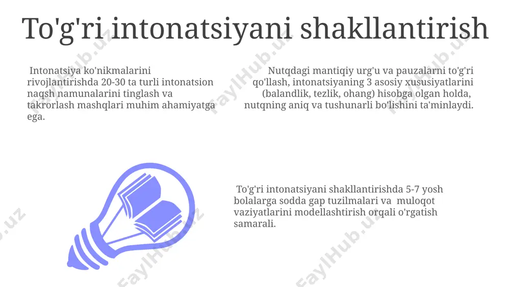 larning to'g'ri talaffuziga bog'liq bo'lib, taxminan 40% tushunarlilikni ta'minlaydi, qolgan qismi intonatsiya va stressga bog'liq. e'tiboringiz uchun rahmat @taqdimot_robot image1.jpeg image2.jpeg image3.jpeg