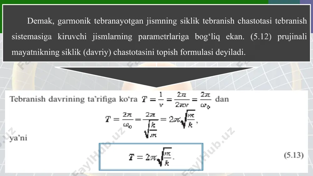 prujinali va matematik mayatniklar 10 - sinf - Page 5