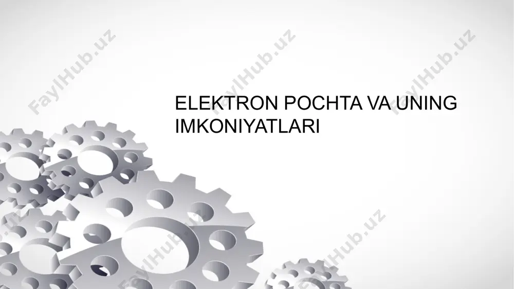 veridan mijoz kompyuteriga yuklab olish uchun mo‘ljallangan. xabarlar mijoz kompyuterida saqlanadi va serverdan o‘chiriladi. imap (internet message access protocol) - bu protokol ham elektron xabarlarni yuklab olish uchun mo‘ljallangan, lekin pop3 dan farqli o‘laroq, xabarlar serverda ham, mijoz kompyuterida ham saqlanadi. buning natijasida siz har qanday qurilmadan o‘z xabarlaringizga kira olasiz. smtp pop3 imap maqsadi xabarlarni yuborish xabarlarni yuklab olish xabarlarni yuklab olish xabarlarni saqlash yo’q mijoz qurilmasida server va mijoz qurilmasida sinxronzatsiya yo’q yo’q bor qurilmalar o’rtasidagi uyg’unlik yo’q past yuqori qaysi protokolni tanlash kerak? smtp: barcha pochta tizimlarida majburiy bo‘lgan protokol. pop3: agar siz xabarlarni faqat bir qurilmada o‘qisang va serverda saqlashni istamasang, pop3 ni tanlang. imap: agar siz turli qurilmalardan xabarlaringizga kirsang va ularning barchasida xabarlar bir xil bo‘lishini istasang, imap ni tanlang. smtp (simple mail transfer protocol) vazifasi: elektron xabarlarni pochta serveriga yuborish. ishlashi: sizning elektron pochta mijoz dasturingiz (masalan, gmail, outlook) smtp protokoli yordamida xabarni …