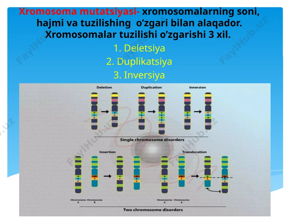 tahlilni homiladorlikning 9-haftasidsindrom 1866 yilda birinchi bo‘lib uni ta'riflab bergan ingliz shifokori jon daun sharafiga shunday nom olgan. daun sindromi davolanadimi? bu kasallik davolanmaydi, lekin daun sindromi bilan tug’ilgan bolaga maxsus jismoniy va aqliy muolajalarni o’tkazib uning rivojlanishini yaxshilash jamiyatda o’z o’rni bo’lishi uchun imkoniyat yaratib beradi. afsuski, shifokorlar daun sindromi bilan tug’ilgan bolalarga katta e’tibor berishni istamaydilar. daun sindromi bilan tug’ilgan bolalar 5 yoshiga qadar qancha ko’p jismonan, aqlan, til jihatdan rivojlantirilsa, unga e’tibor berilsa, keyinchalik bolaga va uning ota-onasiga shuncha oson bo’ladi. patau sindromi patau sindromi, 13 juft xromosomaning bittaga ortishi, bu ko'plab jismoniy buzilishlarga qo'shimcha ravishda og'ir intellektual nogironlik bilan bog'liq bo'lgan genetik kelib chiqishning tibbiy holatidir. ta'sirlangan odamlar odatda yurakning jiddiy anormalliklarini, asab tizimidagi turli xil o'zgarishlarni, mushaklarning skeletlari topilmalari, yuzning o'zgarishini, mushaklarning gipotoniyasini va boshqalarni ko'rsatadilar. asosan jiddiy ko'p tizimli ishtirok tufayli, patau sindromiga chalingan odamlar juda qisqa umr ko'rishadi. ushbu sindrom dastlab 1960-yilda sitogenetik …