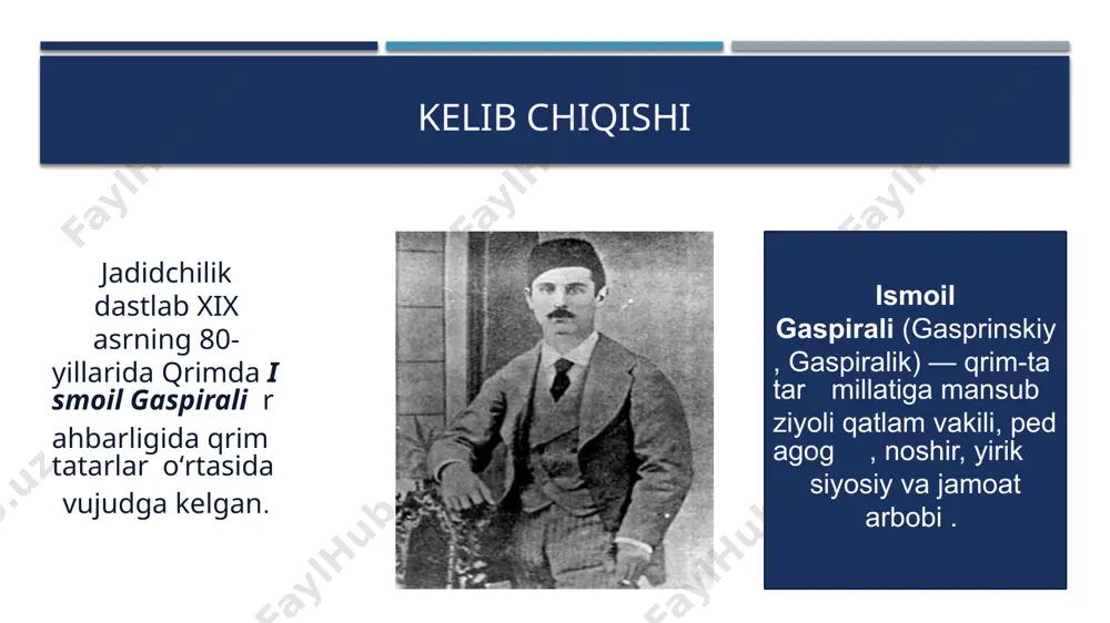 katda xon hokimiyatini saqlab qolgan holda ijtimoiy-iqtisodiy islohotlar oʻtkazish orqali erkin bozor munosabatlarining rivojlanishiga keng yoʻl ochib berishni maqsad qilib qoʻygan edi. xivada jadidchilikning soʻl oqimi esa mayda sarmoyadorlar, hunarmandlar va xalqning turli tabaqa vakillarini birlashtirgan boʻlib, qozikalon bobooxun salimov uning rahbari edi. ular xiva xonligida yangi usul maktablari tashkil qilish orqali xalq ommasining siyosiy faolligini oʻstirish maqsadini qoʻyishgan edi. 1904-yil „jamiyati xayriya“ tuzilib, uning koʻmagi bilan xiva shahrida dastlabki yangi usul maktabi ochildi (1904-yil 10-noyabrda). xiva jadidlari maʼrifiy ishlar bilan kifoyalanib qolmasdan, xon tuzumiga qarshi kurash ham olib bordilar. birinchi jahon urushigacha xiva jadidlarining yagona markazi va dasturiy hujjatlari boʻlmagan. biroq jadidchilik harakati xiva xonligida katta ijtimoiy-siyosiy kuchga aylanib, 1914-yil avgustda u partiya shaklini olgan. g’oya va maqsadlari turkistonni oʻrta asrlarga xos qoloqlik va diniy xurofotdan ozod etish shariatni isloh qilish xalqqa maʼrifat tarqatish turkistonda muxtoriyat hukumatini barpo etish uchun kurash buxoro va xivada konstitutsiyaviy monarxiya va parlament keyinchalik …