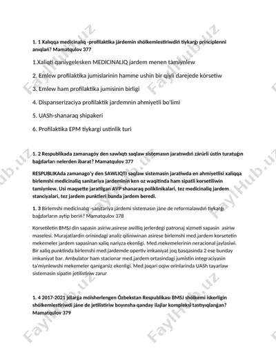 birlemshi medicinalıq -profilaktika járdemi — DOC