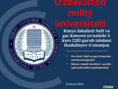 neft va gaz kimyosida nanotexnalogiyalar — PPTX