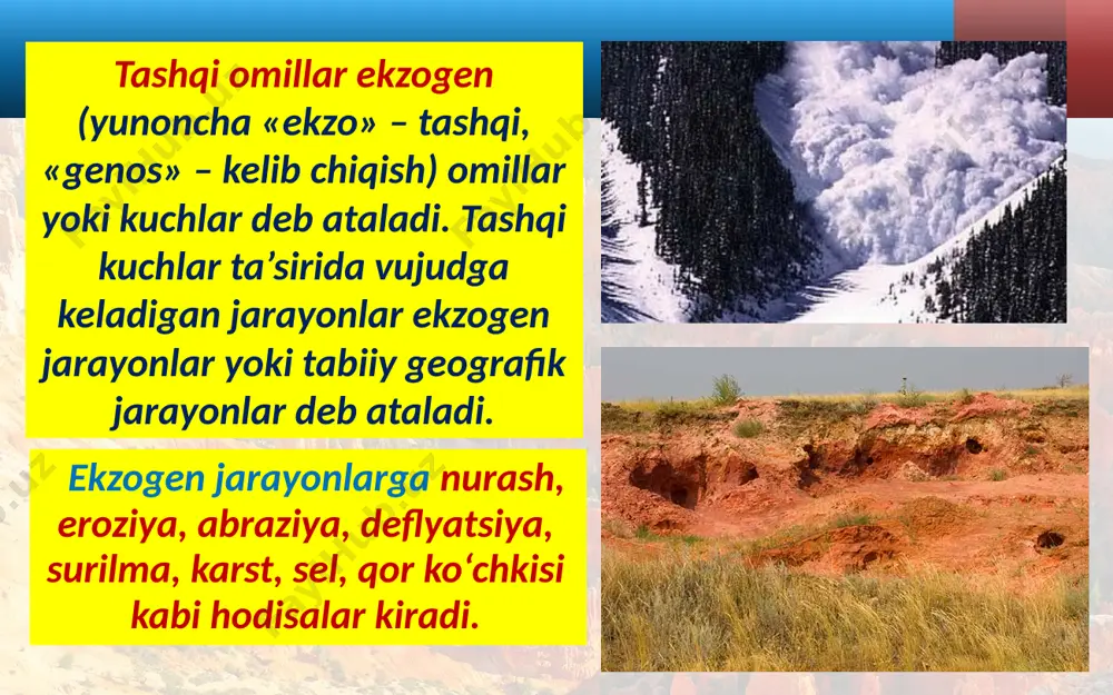 tabiiy geografik jarayonlar. 10 - sinf - Page 5