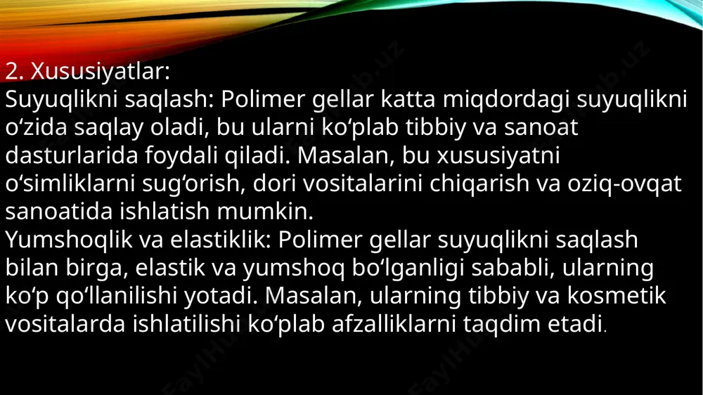 polimer gellar va kristallanish darajasi haqida tushunchalar - Page 4