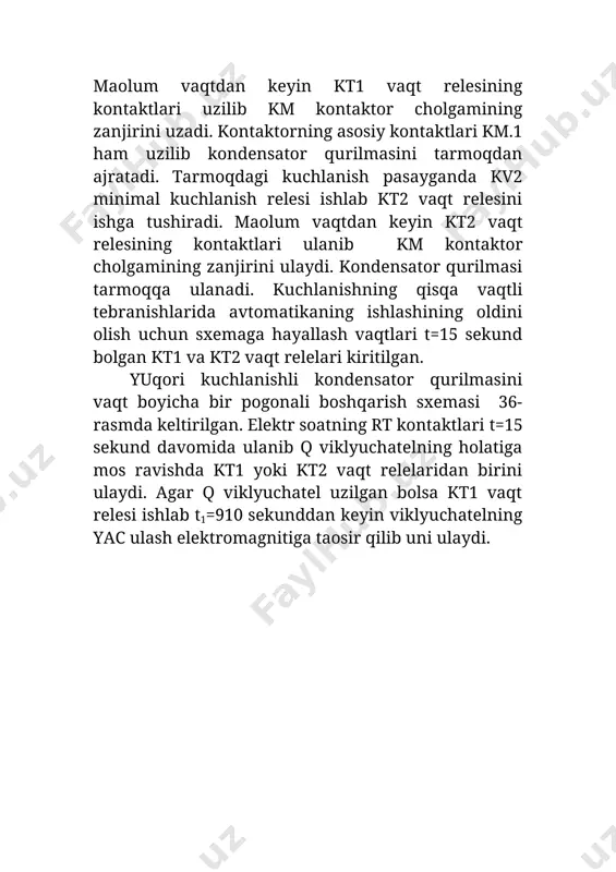 kondensator qurilmalarining rele himoyasi va avtomatikasi - Page 5