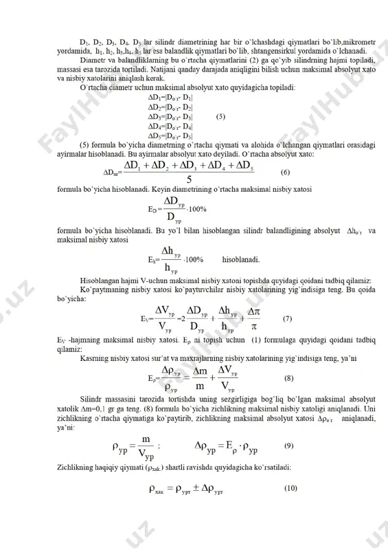 mikrometr qattiq jism zichligini aniqlash qurulmasi - Page 4