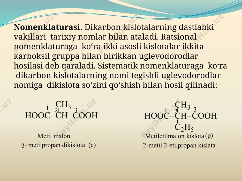 ikki asosli karbon kislotalar - Page 4