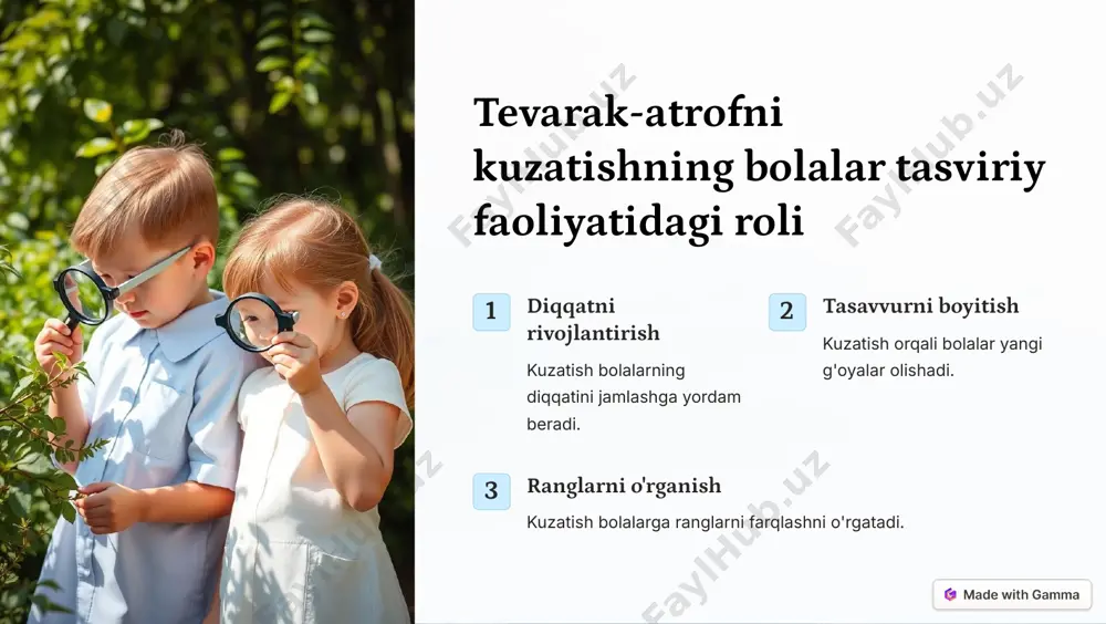 tevarak atrofni tasvirlash asosida bolalarning tasviriy faoliyati - Page 4