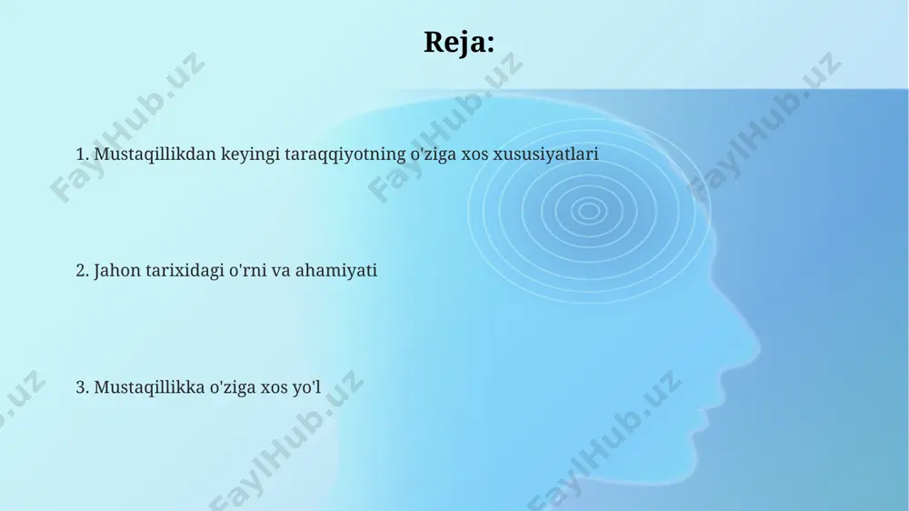 izolar o'zbekistonning dastlabki yillaridagi ichki va tashqi siyosatining muhim qismini tashkil etdi, bu esa 100 dan ortiq hududiy kelishmovchiliklarga olib keldi. 1991-yilda mustaqillikka erishgan o'zbekiston, 70 yildan ortiq bo'lgan sovet ittifoqi davrida shakllangan iqtisodiy va siyosiy tuzumdan voz kechish bilan katta qiyinchiliklarga duch keldi, jumladan, iqtisodiyotning markazlashtirilgan tizimdan bozor iqtisodiyotiga o'tish jarayoni toshkent shahrida katta muammolar tug'dirdi. xalqaro munosabatlar va qo'llab-quvvatlash o'zbekistonning iqtisodiy rivojlanishiga 30 dan ortiq mamlakatdan tashqi investitsiyalar, xususan, xitoy va janubiy koreyadan muhim hissa qo'shdi. 1991-yilda mustaqillikni qo'lga kiritgan o'zbekiston, 20 dan ortiq davlat bilan diplomatik munosabatlar o'rnatdi, shuningdek, bmt, shht va mdh kabi xalqaro tashkilotlarga a'zo bo'ldi. markaziy osiyoda mintaqaviy hamkorlikni mustahkamlashda o'zbekistonning roli, 5 ta qo'shni davlat bilan chegaradosh bo'lganligi va transport yo'nalishlarining rivojlanishi orqali namoyon bo'ladi. iqtisodiy islohotlar va rivojlanish yo'llari 1991 йилда мустақилликка эришган ўзбекистон, бозор иқтисодиётига ўтиш жараёнида 2000 йиллар бошларида ялпи ички маҳсулотнинг ўсишига 7% дан ортиқ ҳисса қўшган тармоқларни ривожлантиришга …