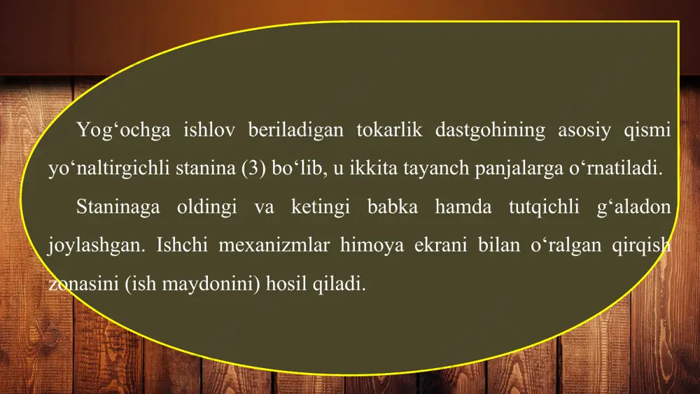 std–120 tipidagi yog‘ochga ishlov beruvchi tokarlik stanoklari - Page 5