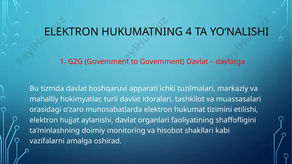 elektron hukumatni joriy etishning jahon tajribasi - Page 5