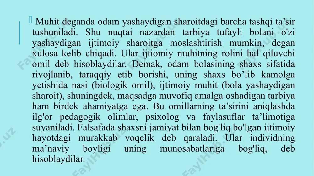 irsiyat inson shakllanishi va biologik omillar - Page 5