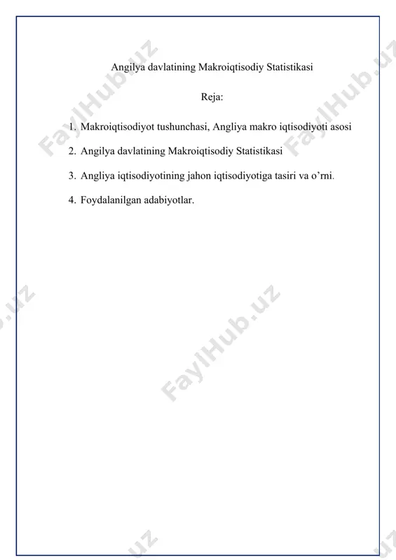an taʼsirini oʻrganadi va tadqiq etadi. makroiqtisodiy koʻrsatkichlar, bir tomondan, maʼlum vaqt oraligʻida ishlab chiqarish hajmini hisoblash va milliy iqtisodiyotning faoliyat yuritishiga bevosita taʼsir qiluvchi omillarni aniqlash imkonini bersa, ikkinchi tomondan, ular yalpi milliy mahsulot harakatining barcha bosqichlarida, yaʼni ishlab chiqarish, taqsimlash, qayta taqsimlash va foydalanish bosqichlarida uni koʻrgazmali shaklda aks ettirishga imkon beradi. shuningdek, oʻsishning umumlashtiruvchi koʻrsatkichlari, mamlakat iqtisodiyotini tavsiflaydigan koʻrsatkichlarning pasayishi hamda ortishi surʼatlari va unda yuz berayotgan iktisodiy jarayonlar, tuzilmaviy proporsiyalar ham m. predmeti hisoblanadi. makroiktisodiy koʻrsatkichlar moddiy ishlab chiqarish va nomoddiy xizmat koʻrsatish sohalaridagi barcha xoʻjalik yurituvchi subʼyektlar iqtisodiy faoliyatining umumiy va pirovard natijalarini qamrab oladi. m.ning asoslari ingliz olimi j. m. keynsiint 1936-yilda nashr etilgan "bandlik, foiz va pulning umumiy nazariyasi" asarida bayon etilgan. hozirgi zamon m. nazariyasida 3 oqim (neokeynschilik, monetarizm va yangi klassik yoʻnalish) mavjud, ular oʻrtasidagi asosiy farq makroiktisodiy siyosatga nisbatan berilgan tavsiyalarning har xilligida (yana qarang mikroiktisodiyot). n. a. makroiqtisodiy tahlilning …
