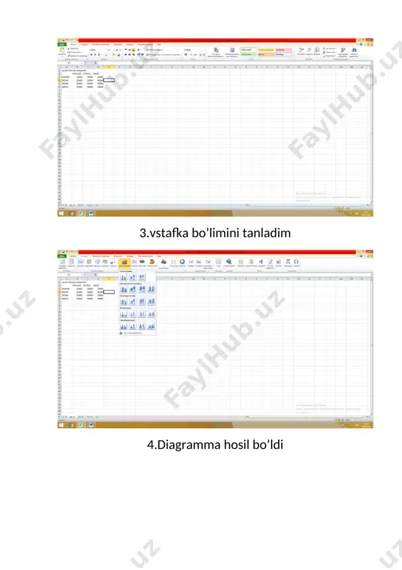 excelda diagramma hosil qilish - Page 2