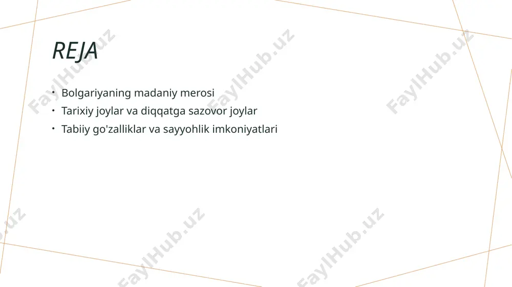to zamonaviy davrgacha bo'lgan ko'plab uslublarni o'z ichiga oladi. 02 tarixiy obidalar bolgariyada joylashgan tarixiy obidalar, masalan, plovdivdagi eski shahar va rila monastiri, sayyohlar uchun madaniy merosning muhim namunasidir. 03 madaniy ahamiyati arxitektura va tarixiy obidalar, bolgariyaning madaniy merosini saqlab qolish va sayyohlik sohasida o'ziga xos o'rin egallaydi, bu esa iqtisodiy rivojlanishga hissa qo'shadi. bolgariyaning tarixiy joylari: madaniy meros va sayyohlik imkoniyatlari. 01 tarixiy joylar tahlili bolgariyada joylashgan tarixiy obidalar, mamlakatning boy madaniy merosini aks ettiradi. plovdiv va sofiya shaharlaridagi arxitektura sayyohlar uchun qiziqarli. 02 madaniy meros ahamiyati bolgariyaning tarixiy joylari, unesco tomonidan himoyalangan obidalar bilan to'ldirilgan. bu joylar milliy madaniyatni va tarixni saqlashda muhim rol o'ynaydi. 03 sayyohlik imkoniyatlari tarixiy joylar, sayyohlar uchun ko'plab imkoniyatlar yaratadi. masalan, antik roman teatri yoki rila monastiri kabi joylar, madaniy tajriba taklif etadi. tarixiy diqqatga sazovor joylar: bolgariya va uning madaniy o‘ziga xosligi. tarixiy joylar bolgariyada joylashgan tarixiy obidalar, qadimiy shaharlardan boshlab, kulturaviy …