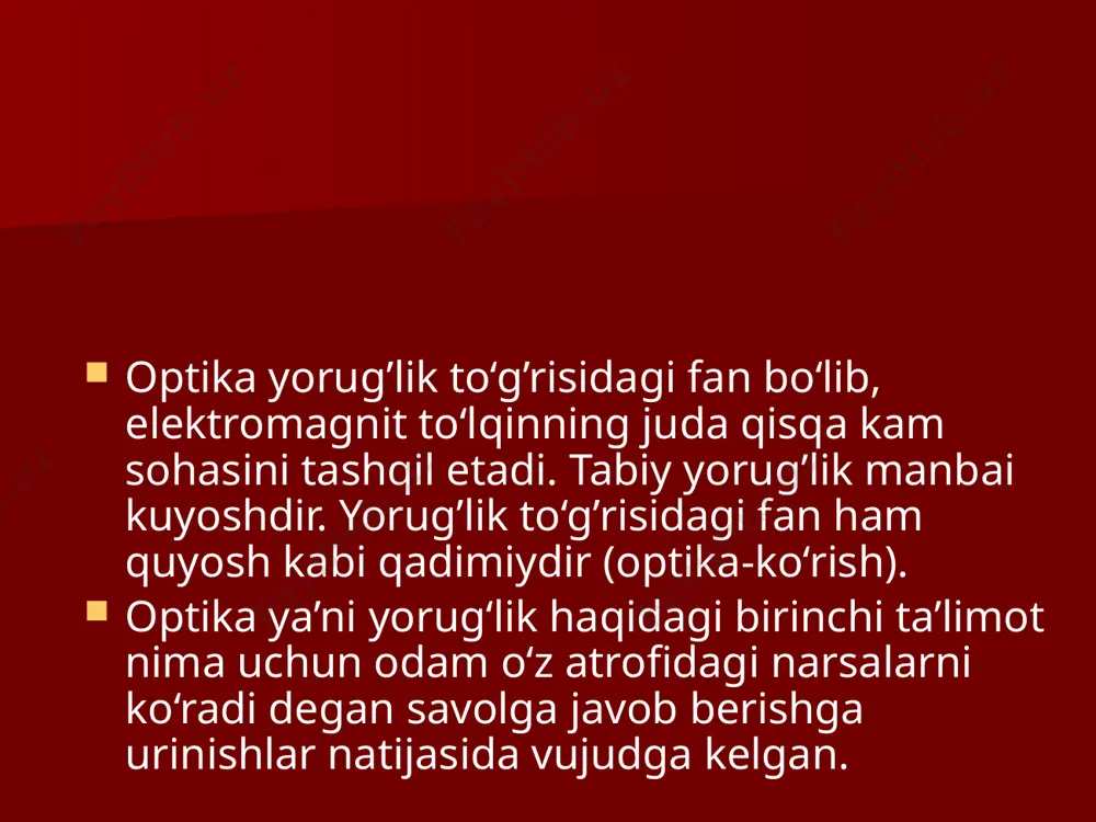 optika fanining rivojlanish tarixi - Page 4