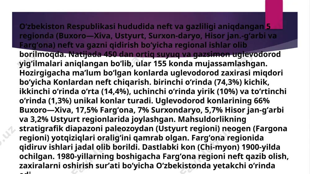 neft konlarini ishlatish bosqichlarining umumiy tavsifi - Page 4