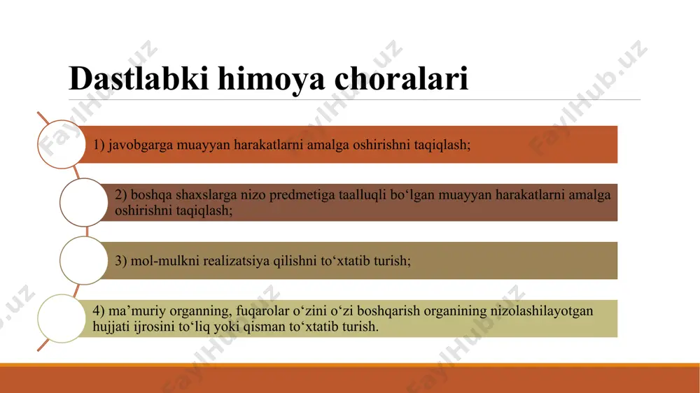 lmasa, ular ish materiallariga qo‘shib qo‘yilmaydi, ularning dalil sifatida rad qilinganligi sud hujjatida aks ettiriladi. aloqadorligi qonunchilikka muvofiq muayyan dalillar bilan tasdiqlanishi lozim bo‘lgan ish holatlari boshqa dalillar bilan tasdiqlanishi mumkin emas. isbotlashdan ozod qilish asoslari barchaga ma’lum bo`lgan dalillar ilgari ma’muriy sud tomonidan aniqlanganlar boshqa sud tomonidan isbotlangan ishlar ashyoviy dalillar va ularni saqlash o‘zining tashqi ko‘rinishi, ichki xossalari va mazmuni, turgan joyi yoki boshqa belgilari bilan ish uchun ahamiyatga ega bo‘lgan holatlarni aniqlash vositasi bo‘lib xizmat qila oladigan ashyolar ashyoviy dalillardir. ashyoviy dalillar sudda saqlanadi. sudga olib kelinishi mumkin bo‘lmagan ashyoviy dalillar turgan joyida saqlanadi. ular batafsil tavsiflanishi, zarur bo‘lgan taqdirda esa muhrlab qo‘yilishi, fotosuratga yoki videoyozuvga tushirilishi lozim. ekspertizalar qo`shimcha takroriy komissiyaviy kompleks e’tiboringiz uchun rahmat image2.jpeg image3.jpeg image4.png image5.jpeg image6.png image7.png