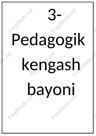 davlat maktabgacha ta’lim tashkilotida o’tkazilgan 3-sonli pedagogik kengash bayoni — DOCX