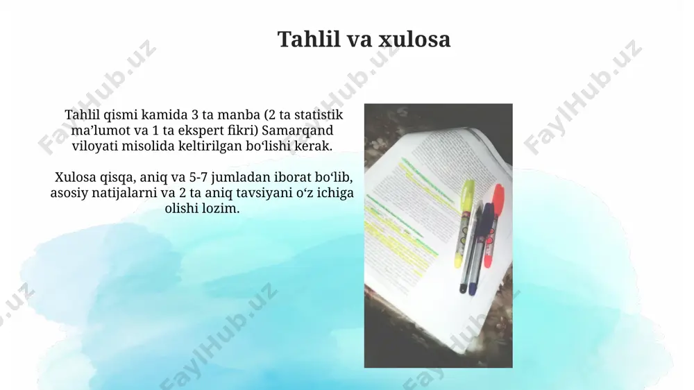 hisobot tuzish va assosiy elementlari - Page 4