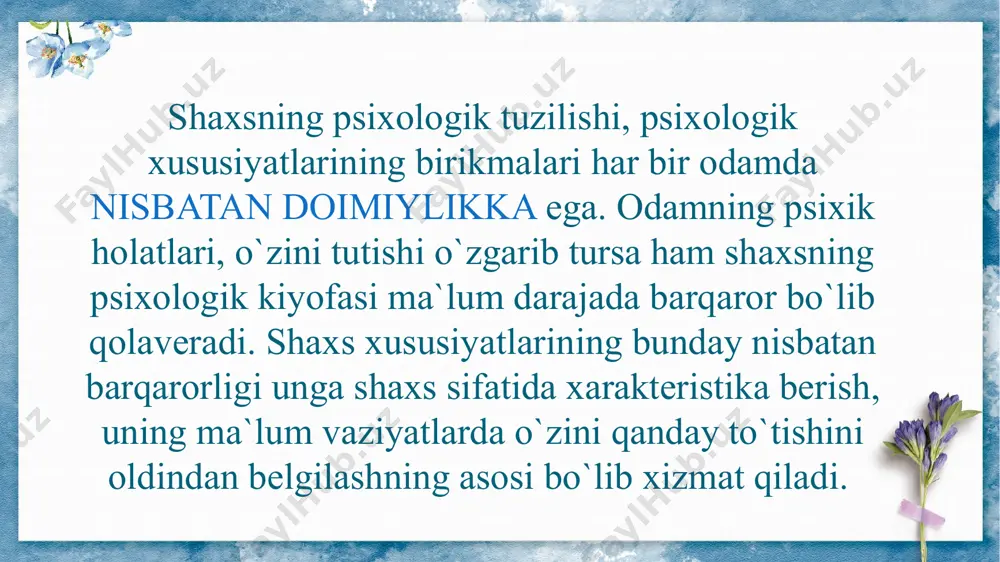 shaxs tiplariga psixologik xarakteristika - Page 5