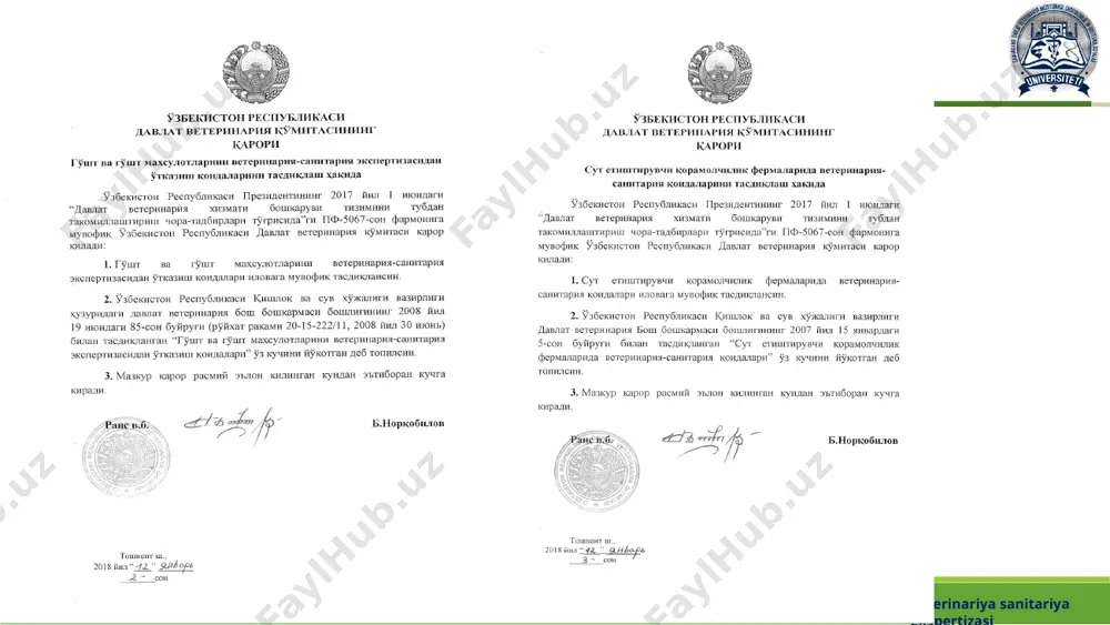 veterinariya sanitariya ekspertizasi norma va qoidalari - Page 3