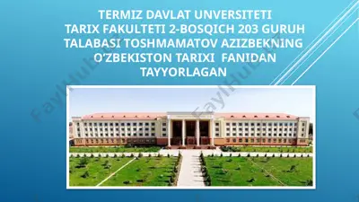 oliy darajali unvonlar va mansablar — PPTX