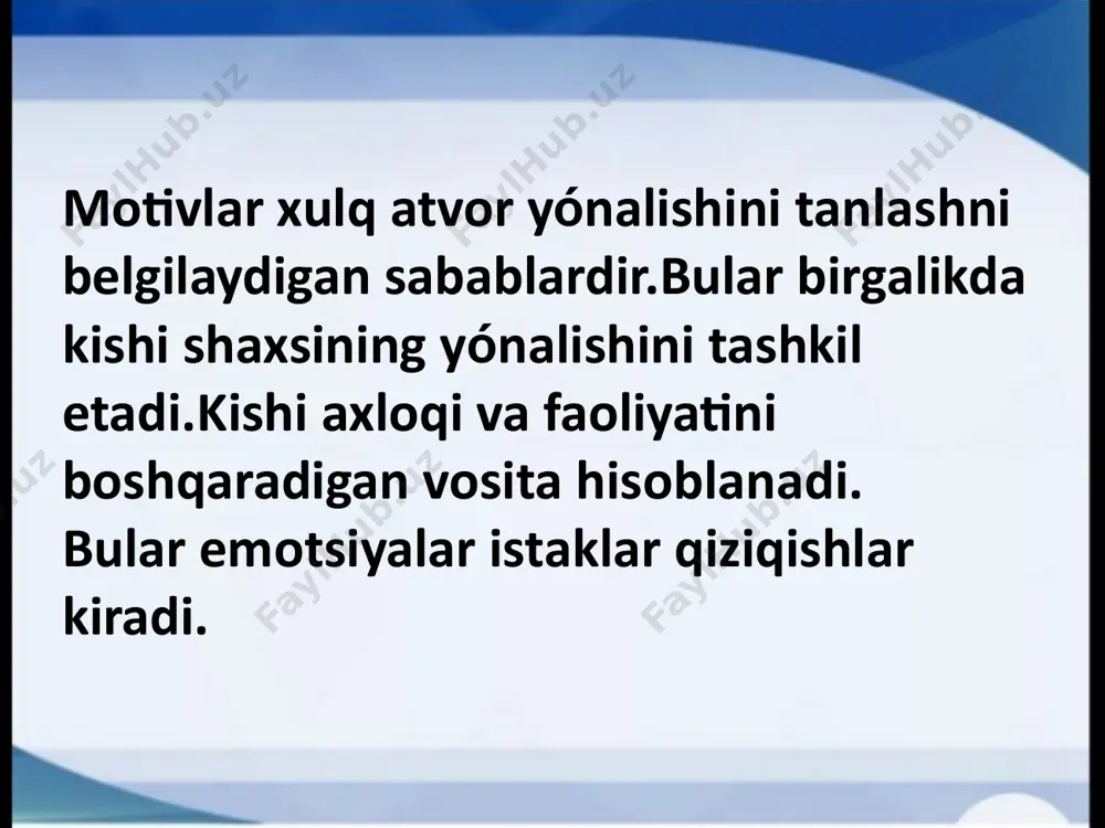 motiv va motivatsiya haqida tushuncha - Page 5