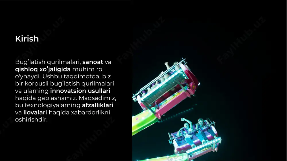 iyatlar yaratadi. kelajakda rivojlanish bir korpusli bugʻlatish qurilmalari va ularning innovatsion usullari, sanoat va qishloq xoʻjaligida muhim ahamiyatga ega. ular, samaradorlikni oshirish va ekologik ta'sirni kamaytirish uchun zamonaviy yechimlar taqdim etadi. kelajakda, bu texnologiyalar yanada rivojlanadi. xulosa