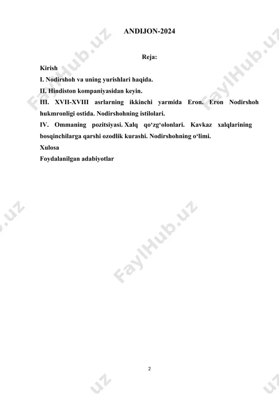 ri hisoblangan, lekin aslida yashash joyi boʻyicha turli feodal majburiyatlarini bajarishga va soliq toʻlashga majbur boʻlgan va uni ruxsatsiz tark etishga haqli boʻlmagan holda, ular krepostnoy lavozimida boʻlgan. ko‘chmanchilar (ilyatlar) o‘troq dehqonlarga qaraganda birmuncha erkinroq yashaganlar. ular xon hokimiyatini ma'lum darajada cheklab qo‘ygan patriarxal tartib va ​​urf-odatlarni saqlab qolishda davom etdilar. ko‘chmanchilar arzimas soliqlar to‘lardilar yoki harbiy xizmatni o‘tashlari sharti bilan ulardan butunlay ozod qilindilar. eronda ko‘rib chiqilayotgan davrda aholisi 10 mingdan ortiq bo‘lgan yigirmaga yaqin shahar va 2-5 ming kishilik 40 ga yaqin kichik shaharchalar mavjud edi. isfahon, sheroz, tabriz, kermon, hamadon va boshqa shaharlar savdo va hunarmandchilik markazlari va hunarmandchilikning ayrim turlarini ishlab chiqarishga ixtisoslashuv ahamiyatini saqlab qolgan. kichik shaharlar katta qishloqlardan deyarli farq qilmas edi; ularning aholisi asosan dehqonchilik bilan shug‘ullangan. ularda hunarmandlar kam edi; faqat hunarmandchilik bilan shug‘ullanish ularning mavjudligini ta'minlamadi, buning natijasida ular bog‘dorchilik va bog‘dorchilik bilan shug‘ullanishga majbur bo‘ldilar. yirik shaharlarda hunarmandlar, qoida tariqasida, …