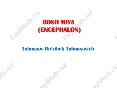 bosh miya (encephalon) — PDF